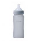 Bo Jungle B-Thermo butelka szklana dla niemowląt 240 ml Szara