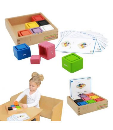 Drewniany Sorter Kolorów dla dzieci Masterkidz Montessori