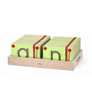 Tabliczki Magnetyczne dla dzieci Nauka Pisania Małe Literki Viga Toys Montessori
