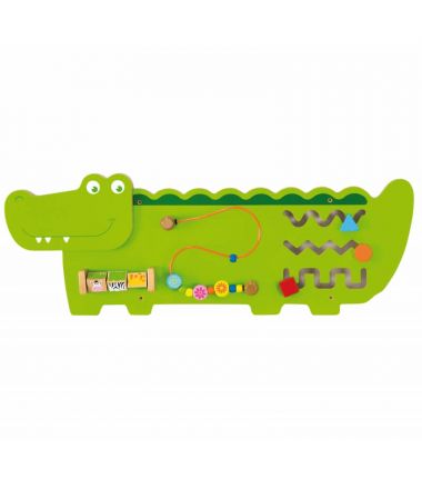 Drewniana tablica edukacyjna dla dzieci Viga Toys Krokodyl