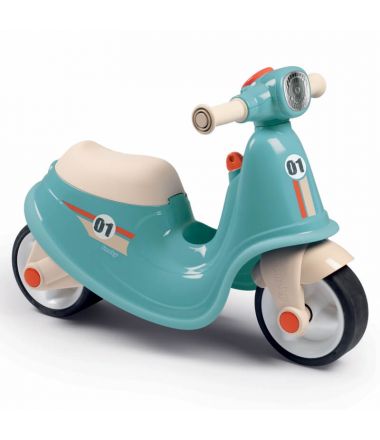 Niebieski jeździk dla dziecka skuter Retro Scooter Smoby