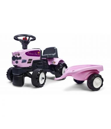 traktorek jździk z przyczepką dla dziewczynki