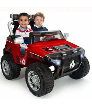 Samochód dla dzieci Na Akumulator 24V Monster Dwuosobowy LED INJUSA 