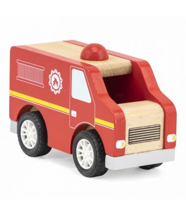 Drewniany wóz straży pożarnej dla dzieci VIGA
