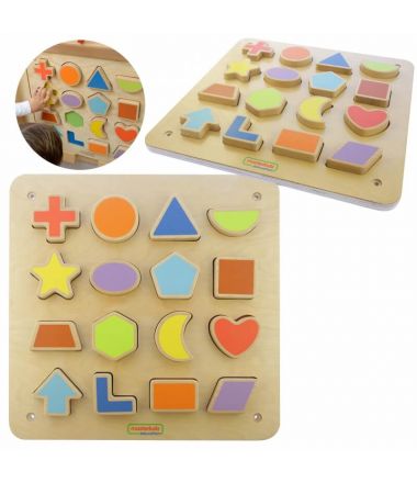 Nauka Kształtów i Kolorów Ścienna Tablica Masterkidz Flex Montessori