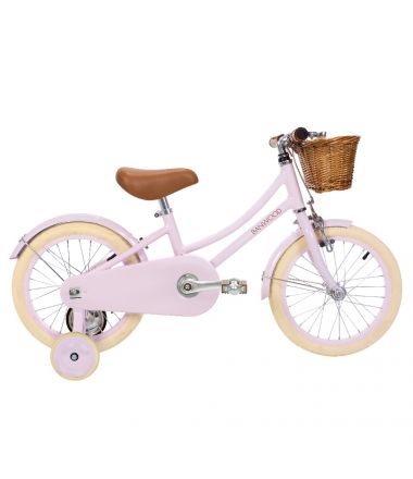 rowerek różowy 16'' banwood