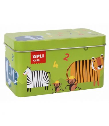 Apli Kids Domino w pudełku Zwierzęta i liczby 