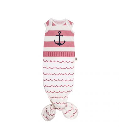 Baby Bites Śpioszki Baby Gown Sailor (0-3 miesięcy) Pink 