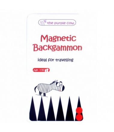 Podróżna gra magnetyczna dla dzieci marki The Purple Cow - Backgammon