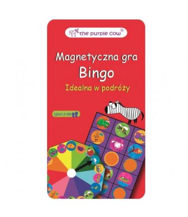 Podróżna gra magnetyczna dla dzieci marki The Purple Cow - Bingo