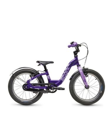 Rower dziecięcy S'COOL niXe EVO 16' 1 bieg wolne koło Purple/Lavender
