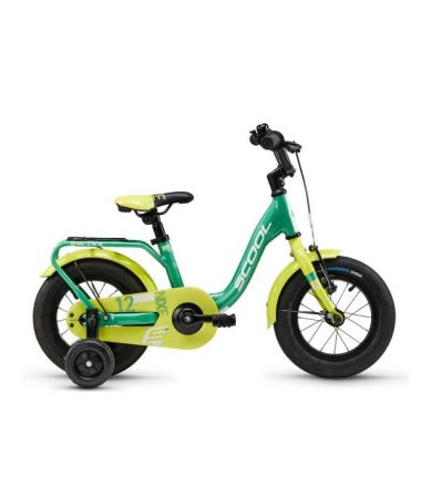 Rower dziecięcy S'COOL niXe 12" 1-biegowy Green/Lime