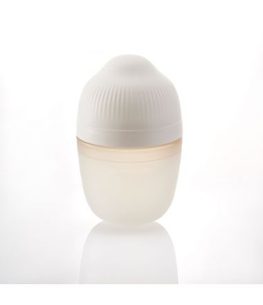 Mombella Butelka Antykolkowa dla Noworodka Breast Shape Ivory Silikonowa 210 ml