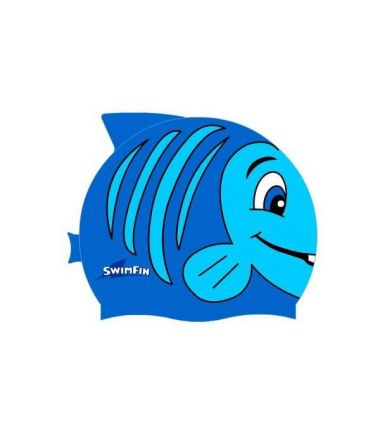 Czepek pływacki rybka z firmy SwimFin w zabawnym wzorze. Sprawdź najlepsze akcesoria dla dzieci w sklepie Bikeovo.pl