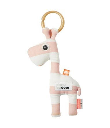 Miękka grzechotka zawieszka sensoryczna dla dziecka marki Done by Deer