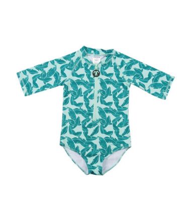 Kostium plażowo-kąpielowy dla dziewczynki filtr UV 50+ Ducksday EPIC