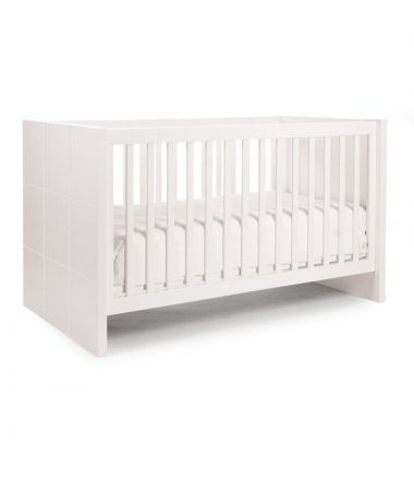 łóżeczko dla niemowlaka childhome quadro white