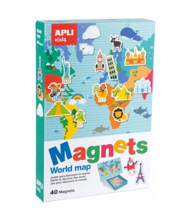 Apli Kids Magnetyczna układanka Mapa świata