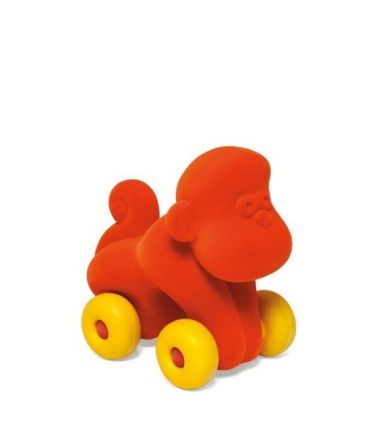 Rubbabu Małpka pojazd sensoryczny pomarańczowy