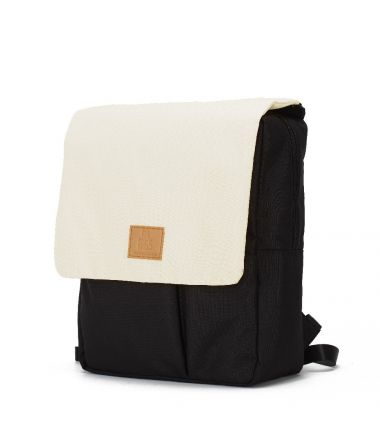 My Bag's Plecak Reflap eco black/cream