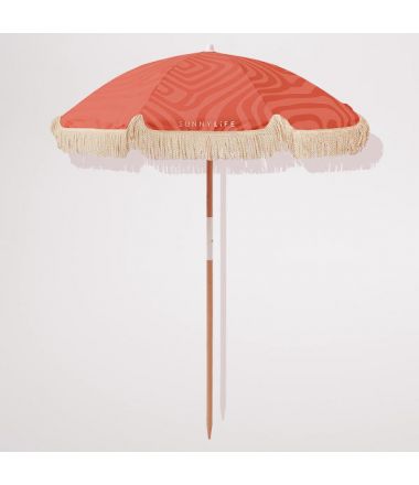 Sunnylife - Parasol plażowy Luxe - Terracotta