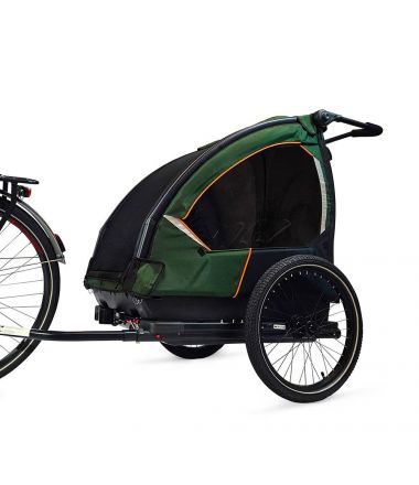 Przyczepka rowerowa Nordic Cab EXPLORER 2024 3w1 zielona