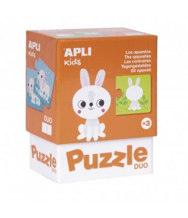 Puzzle dwuczęściowe Apli Kids dla dzieci 3+