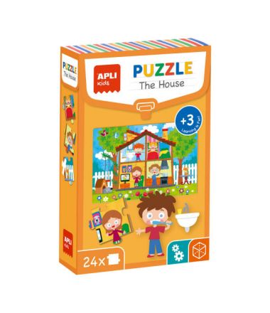 Puzzle edukacyjne 24 elementy Apli Kids - Dom