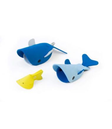Quut Zestaw puzzli piankowych 3D Quutopia Wieloryb 