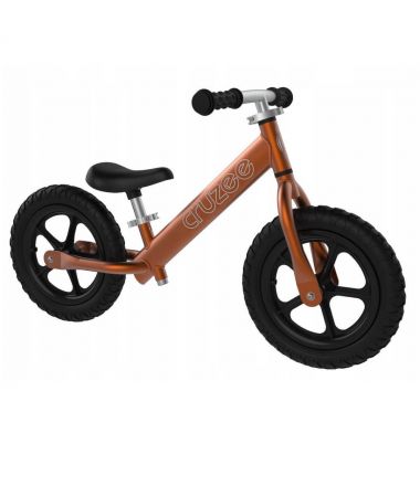 Rowerek biegowy CRUZEE 12'' Pomarańczowy czarne koła, super lekka biegówka