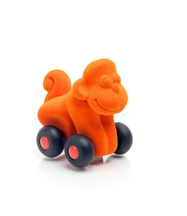 Rubbabu Małpka – pojazd sensoryczny pomarańczowy mikro 