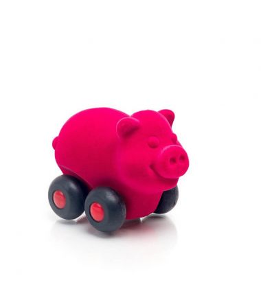 Rubbabu Świnka – pojazd sensoryczny różowy mikro 