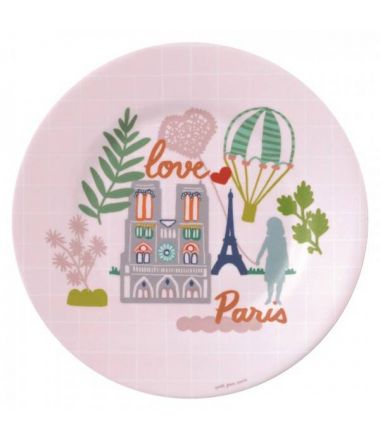 Talerz deserowy fi 20 cm Paryż Emilii Petit Jour Paris