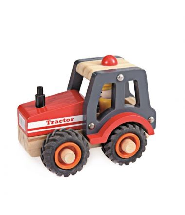 drewniany ciągnik dla dziecka