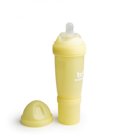 Herobility butelka antykolkowa do karmienia niemowląt 240 ml żółta