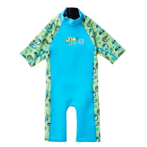 Neoprenowa pianka do pływania dla dzieci UV Combie - green gecko 4-6 lat
