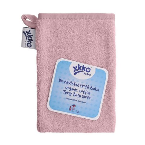 XKKO myjka rękawica do mycia Organic Baby Pink